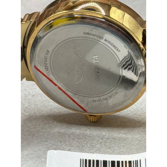 Invicta Womens Gold-Tone Analog Watch With Crystal Accents & Two-Tone Bracelet M - Picture 6 of 7